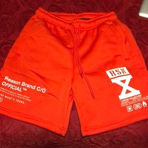 Red shorts reason brand c/o
